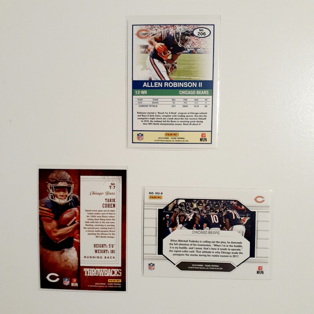 Chicago Bears 9 Card Lot - FTBL [6_1] - Picture 6 of 8